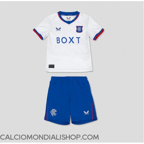 Maglie da calcio Rangers Seconda Maglia Bambino 2024-25 Manica Corta (+ Pantaloni corti)